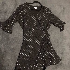 Black Loft wrap dress